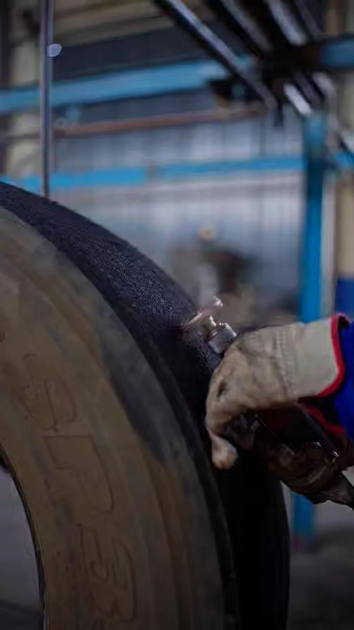 TrenTyre factory manager at the retreading facility